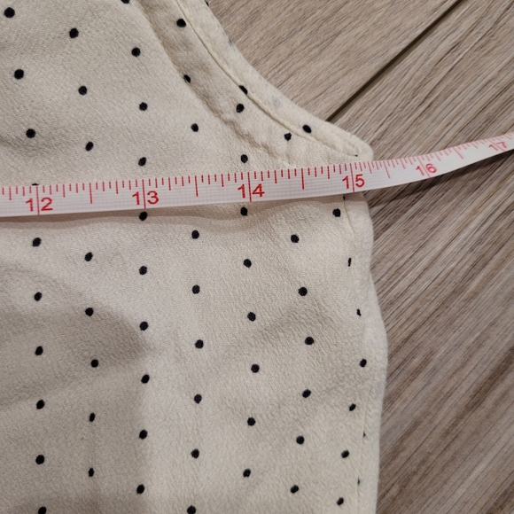 Forever 21 Peter Pan Collared Polkadot Sleeveless Rayon Black and White Dress Sm - Picture 6 of 9